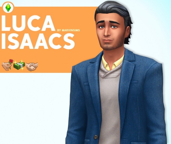 Sims 4 Luca Isaacs at Marvin Sims