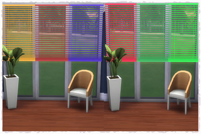 Sims 4 Blinds Solid by MadameChaos at Blacky’s Sims Zoo