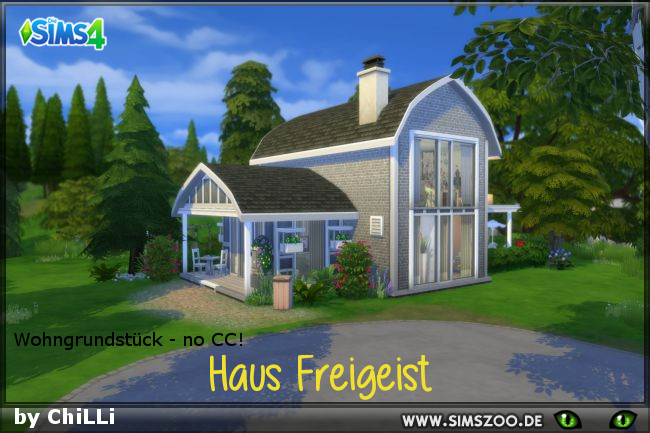 Sims 4 Freigeist house by ChiLLi at Blacky’s Sims Zoo