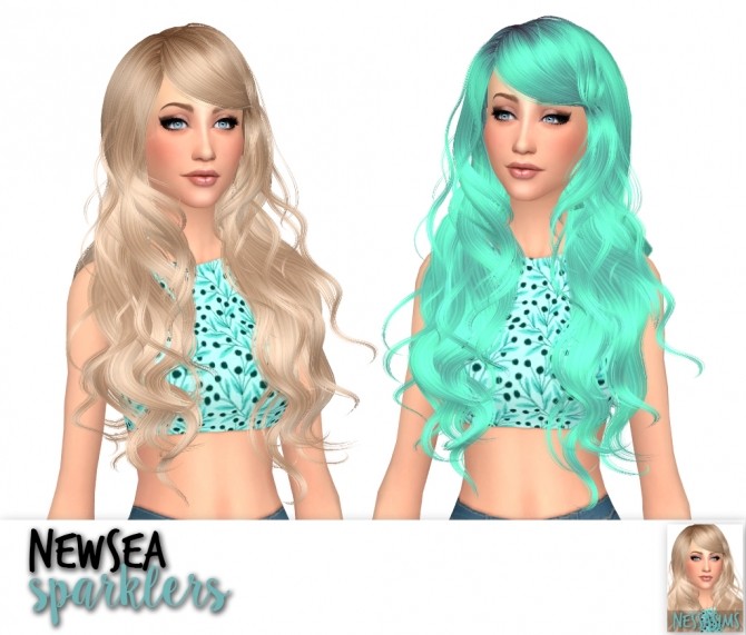 Sims 4 Newseas millet, ramya & sparklers hair recolors at Nessa Sims
