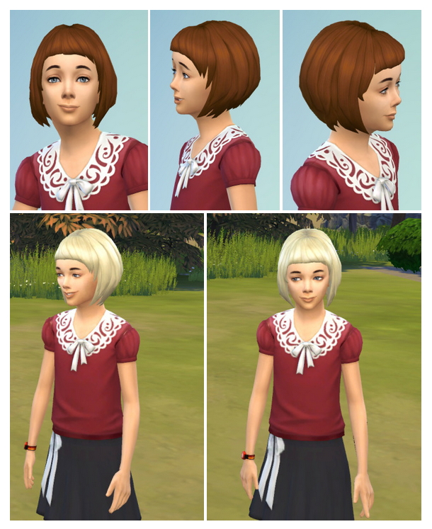 Sims 4 KidsBob with short Bangs at Birksches Sims Blog