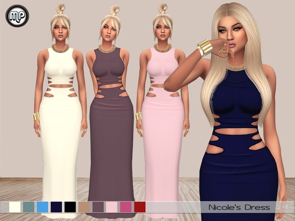 Sims 4 MP Nicoles Dress at BTB Sims – MartyP