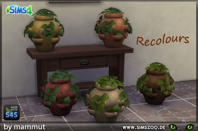 Sims 4 Old plant pot by Mammut at Blacky’s Sims Zoo