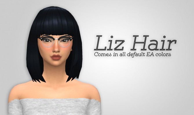 Sims 4 Liz Hair at Ivo Sims