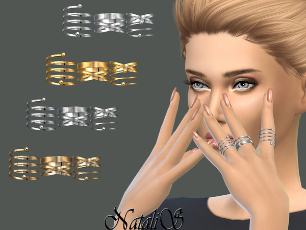 Sims 4 Multi rings set 2 by NataliS at TSR