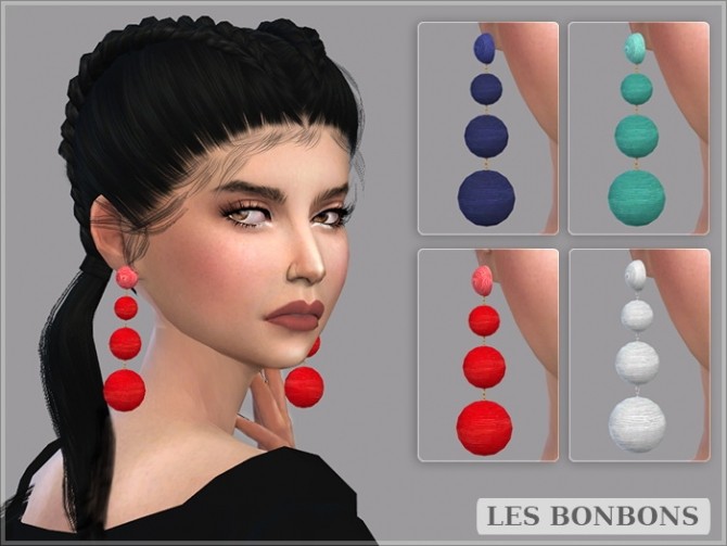 Sims 4 Les Bonbons Earrings at Giulietta