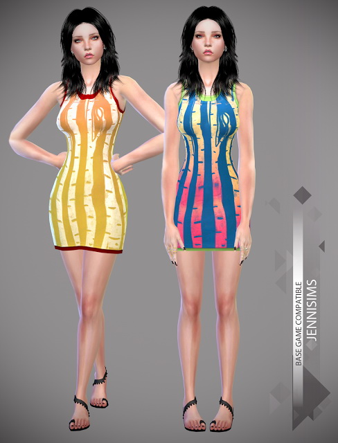 Sims 4 Collection Dress Heart Summer at Jenni Sims