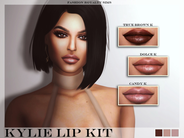 Sims 4 Kylie Lip Kit Set 01 by FashionRoyaltySims at TSR