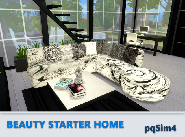 Sims 4 Beauty Starter Home by Mary Jiménez at pqSims4