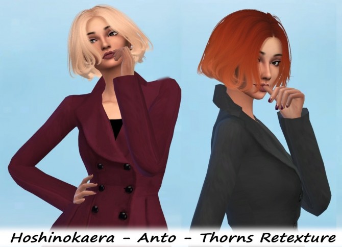 Sims 4 Hair retextures at Hoshinokaera