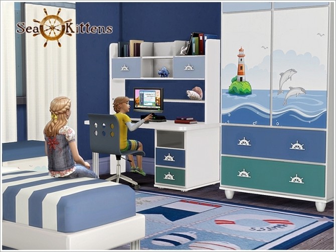 Sims 4 Dolphin kidsroom by Severinka at TSR