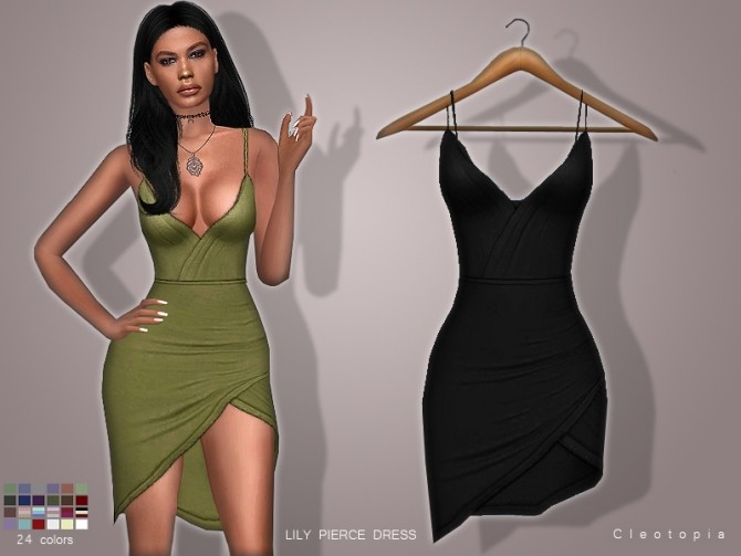 Sims 4 LILY PIERCE DRESS at Cleotopia