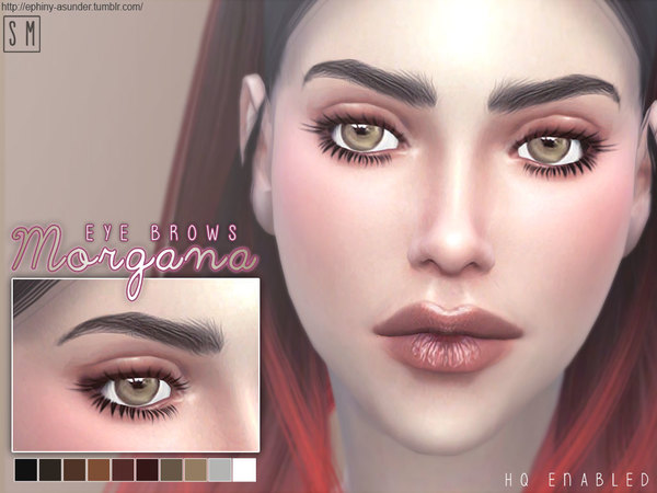 Sims 4 Morgana Eyebrows by Screaming Mustard at TSR