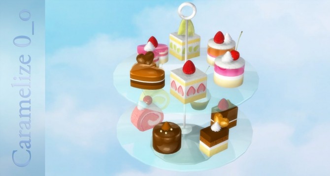 Sims 4 Cakes clutter at Caramelize