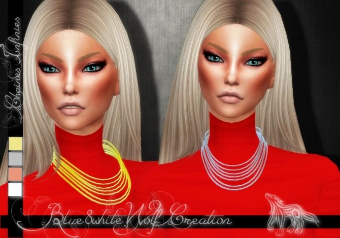 Sims 4 Chaînes Infinies necklace by Blue8white at SimsWorkshop