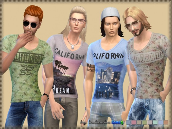 Sims 4 California T shirt at Bukovka
