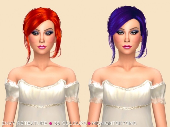 Sims 4 Envy Hair Retexture by midnightskysims at SimsWorkshop