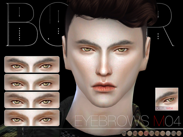 Sims 4 Eyebrows M04 by Bobur3 at TSR