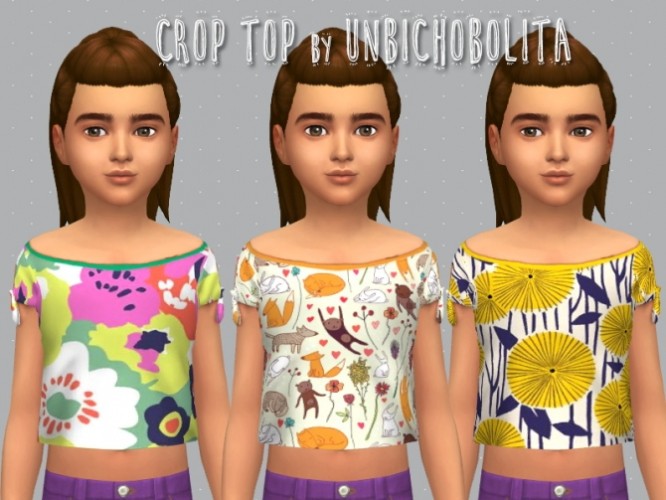 Crop top at Unbichobolita » Sims 4 Updates