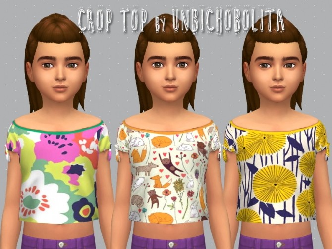 Sims 4 Crop top at Unbichobolita