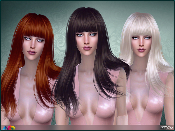 Sims 4 Storm Hair by Anto at TSR