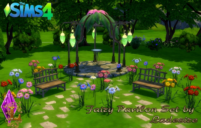 Fairy Pavilon Set at Ladesire » Sims 4 Updates