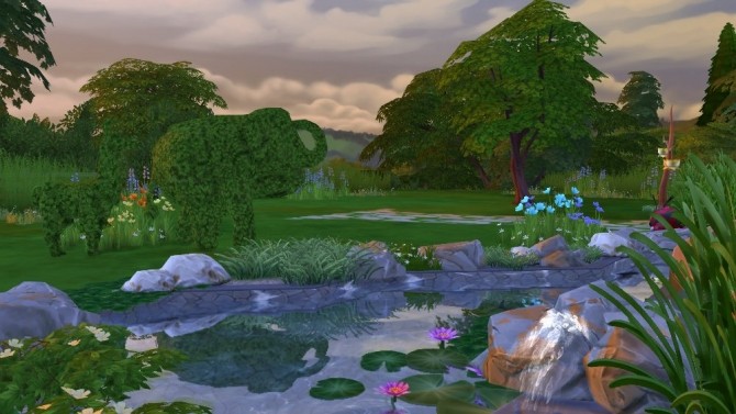 Sims 4 Forest glade cafe by fatalist at ihelensims
