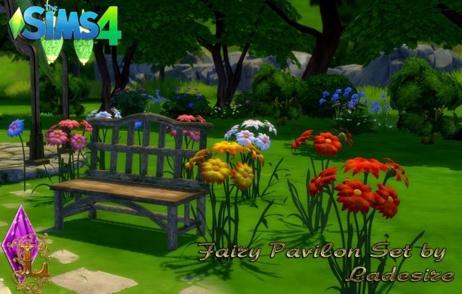 Sims 4 Fairy Pavilon Set at Ladesire