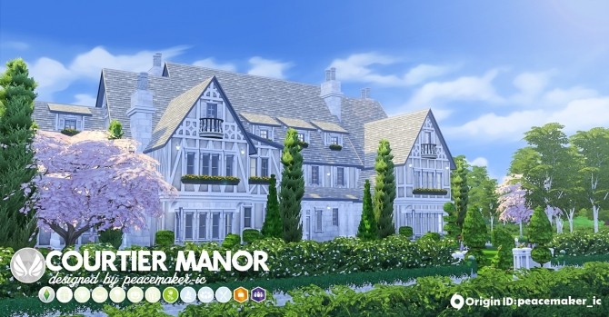 Sims 4 Courtier Manor by Peacemaker ic at Simsational Designs