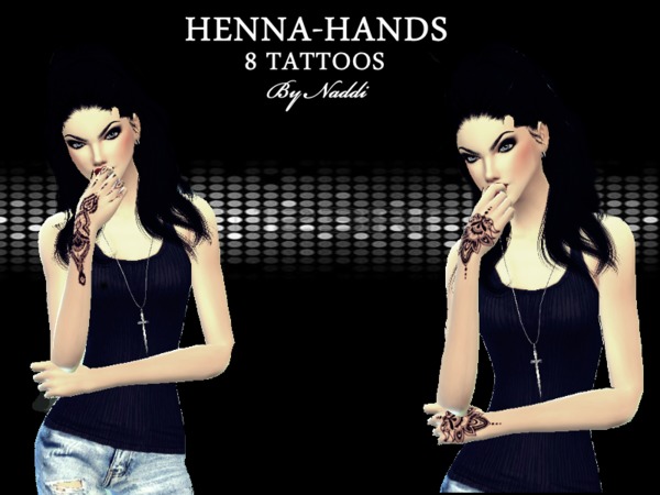 Sims 4 HENNA HANDS TATTOOS by Naddiswelt at TSR