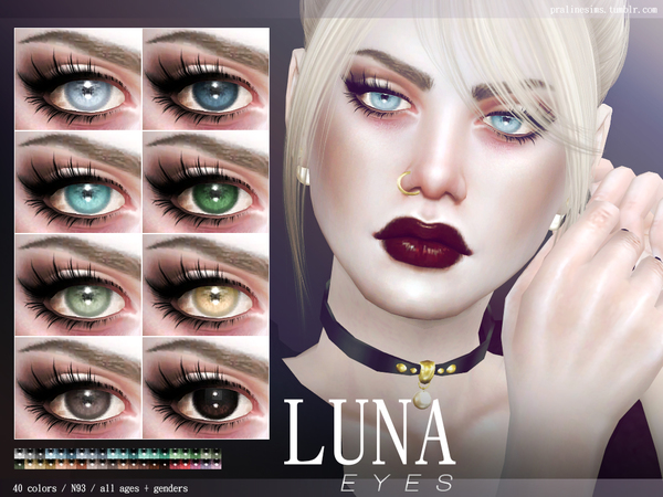 Sims 4 Luna Eyes N93 by Pralinesims at TSR