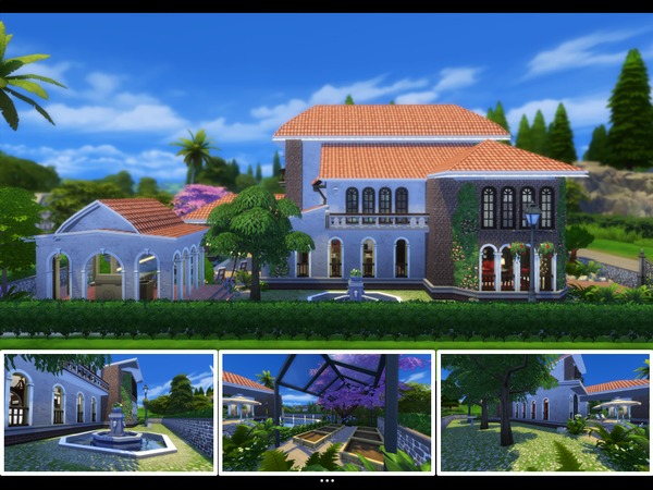 Sims 4 Amelia house by mlpermalino at TSR