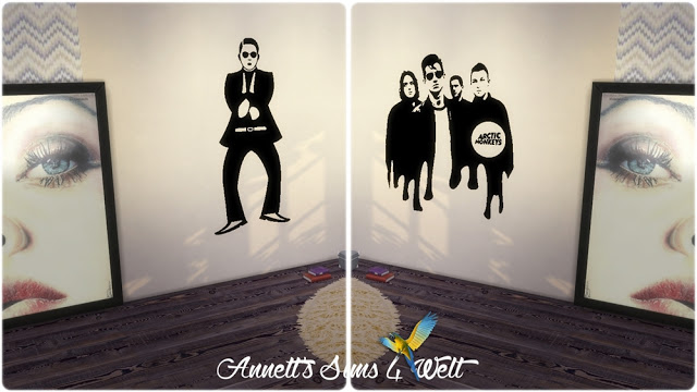 Sims 4 Celebrity Wall Deco at Annett’s Sims 4 Welt