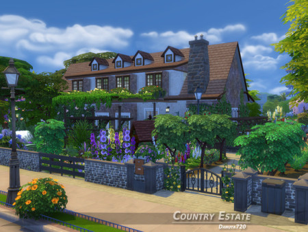 Country Estate No CC by Danuta720 at TSR » Sims 4 Updates