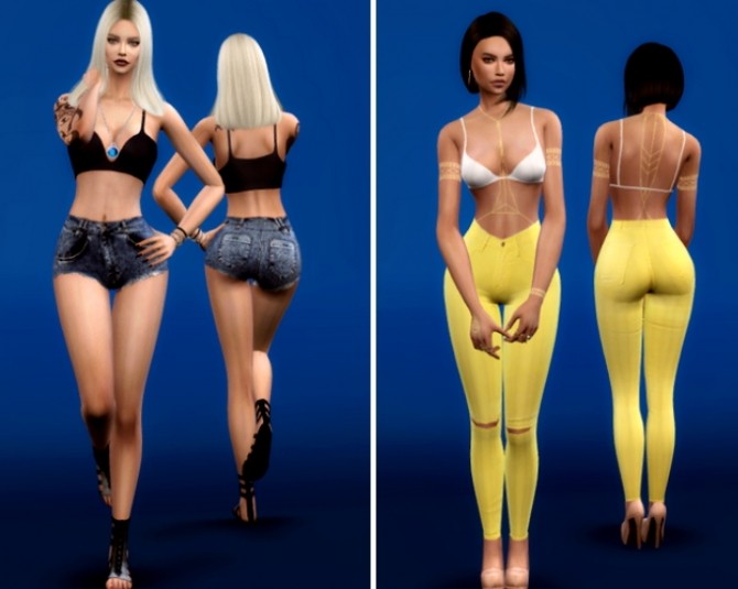 Sims 4 SWITCH LINES female poses at Angissi
