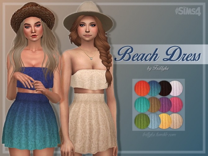Sims 4 Beach Dress at Trillyke