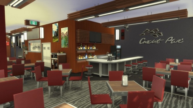 Sims 4 Food Star restaurant at RomerJon17 Productions