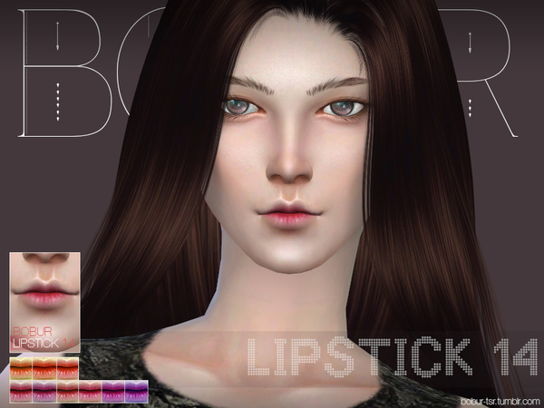 Sims 4 Lipstick N14 by Bobur3 at TSR
