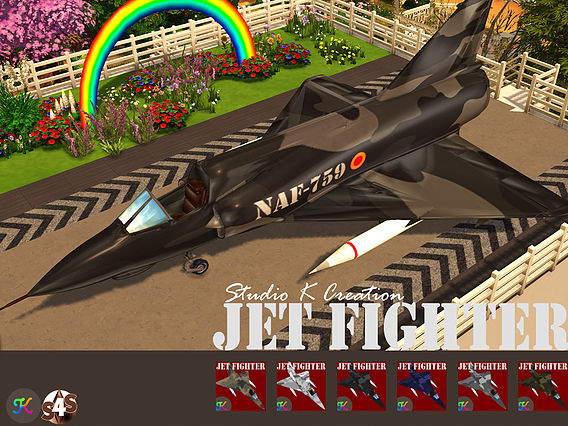 Sims 4 Jet Fighter (Chair deco) at Studio K Creation