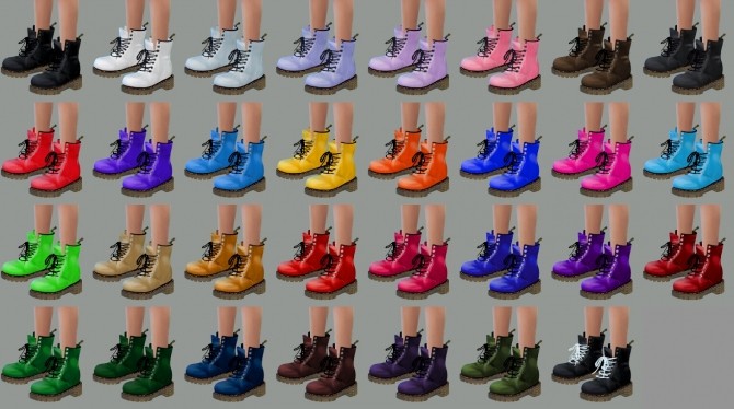 Sims 4 Female Combat Boots at Marigold