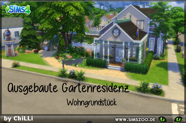 Sims 4 Equipped Garden Residence by ChiLLi at Blacky’s Sims Zoo