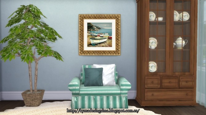 Sims 4 Sea Escape paintings at Kyma Desingsims S4
