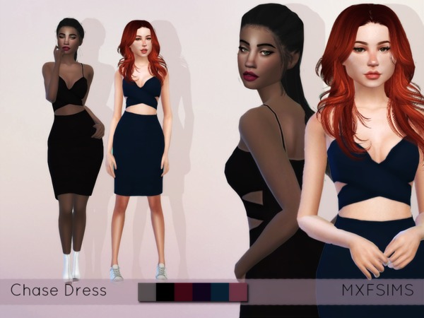 Sims 4 Chase Dress by mxfsims at TSR