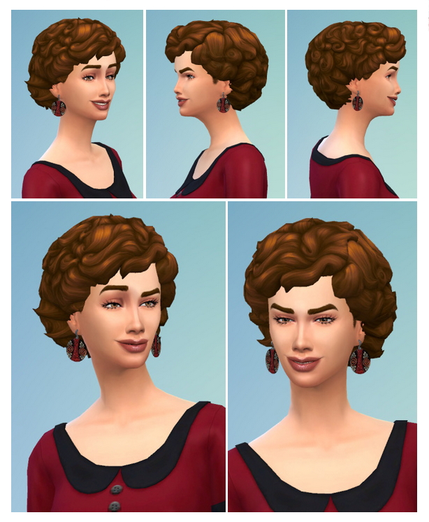 Sims 4 Big Curls Hair at Birksches Sims Blog