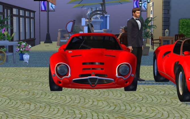 Sims 4 Alfa Romeo Giulia TZ2 at LorySims