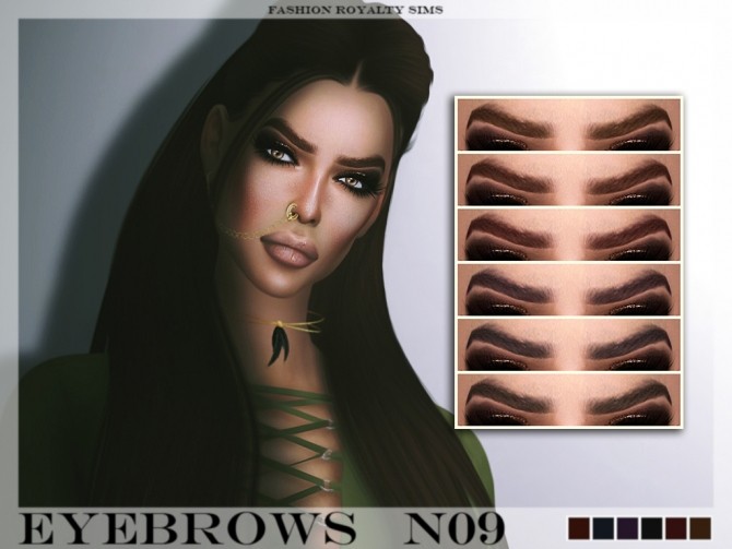 Sims 4 Eyebrows N09 at Fashion Royalty Sims