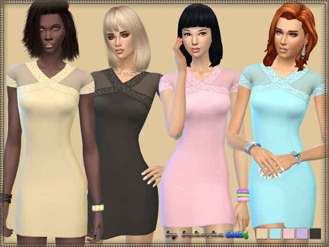 Sims 4 Monica Dress at Bukovka