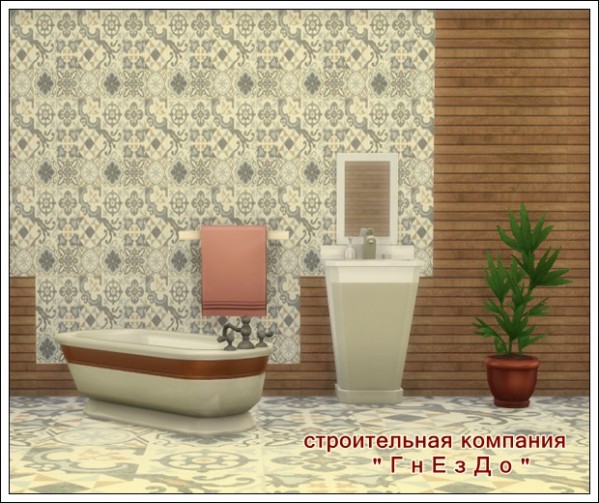 Sims 4 Porcelanosa walls at Sims by Mulena