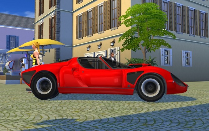 Sims 4 Alfa Romeo 33 Stradale at LorySims