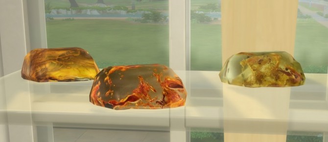 Sims 4 Three pieces of amber at Sims 4 Studio